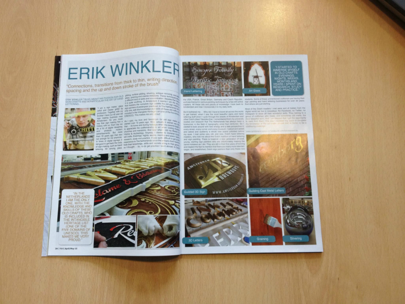 Erik Winkler in the Kustom Magazine